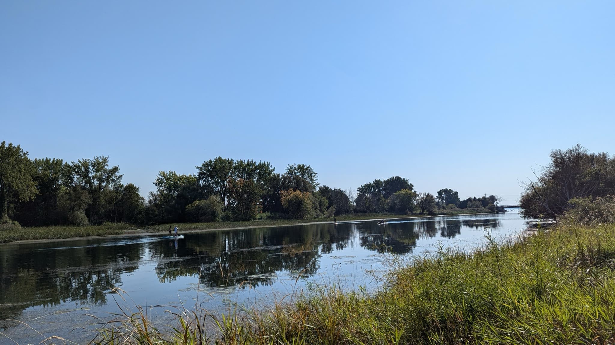La rivière Châteauguay près de l'île Saint-Bernard, à Châteauguay